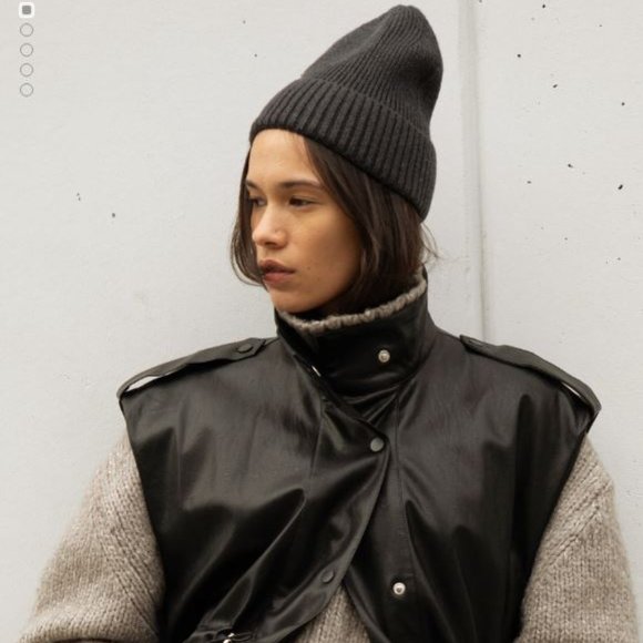 OAK + FORT - RIBBED BEANIE - Picture 2 of 2